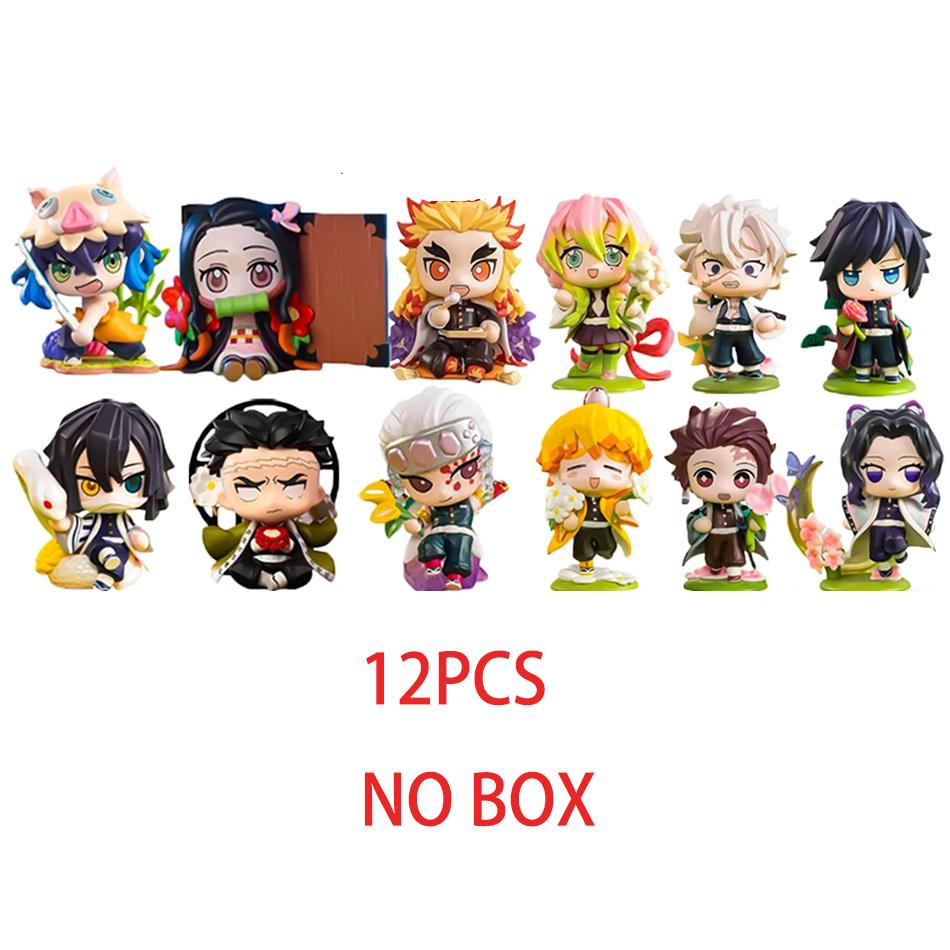 2026 NEW  Demon Slayer Blind Box Anime cartoon 6Pcs 8Pcs 12Pcs 20Pcs Sets Kimetsu No Yaiba PVC Dolls Desktop Decora