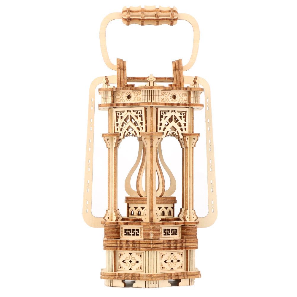 3D Wooden Puzzle Lantern: Creative DIY Educational Toy & Festival Ornament