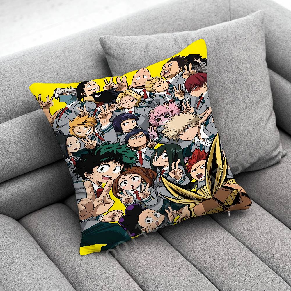 Ochaco Uraraka Katsuki Bakugo Izuku Midoriya A-Academia Throw Pillow Case For 40X40Cm 45X45Cm Square Office Pillowship Cover