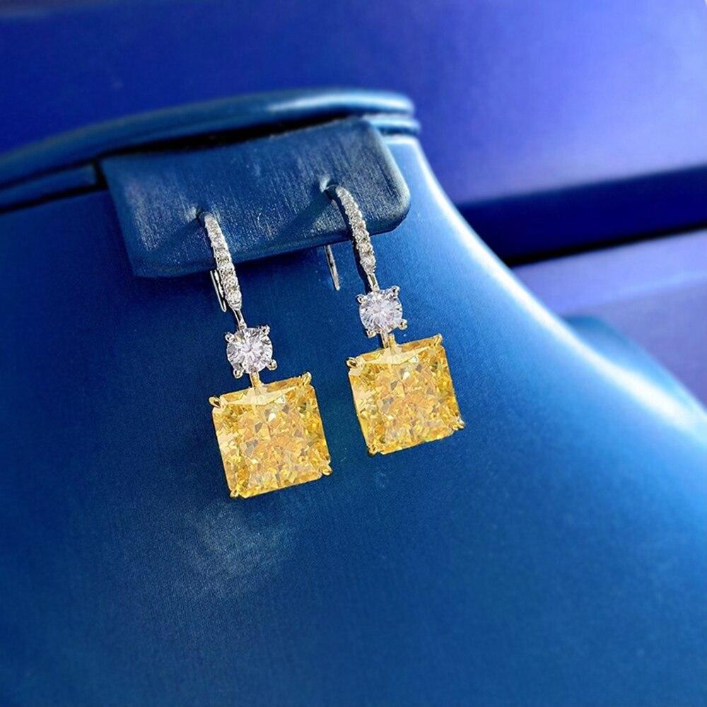 Orecchini A Cerchio In Argento 925 Con Moissanite D 2,6 Carati – Scintillanti E Placcati Platino - 2