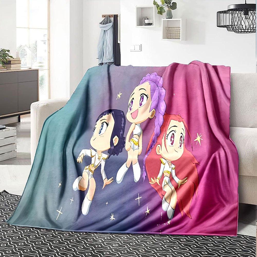 1pc hunter x (6) Blanket Soft Warm Throw for Home, Office, Travel All Season Cozy Bedding Gift, Office Cozy AccessoryB06