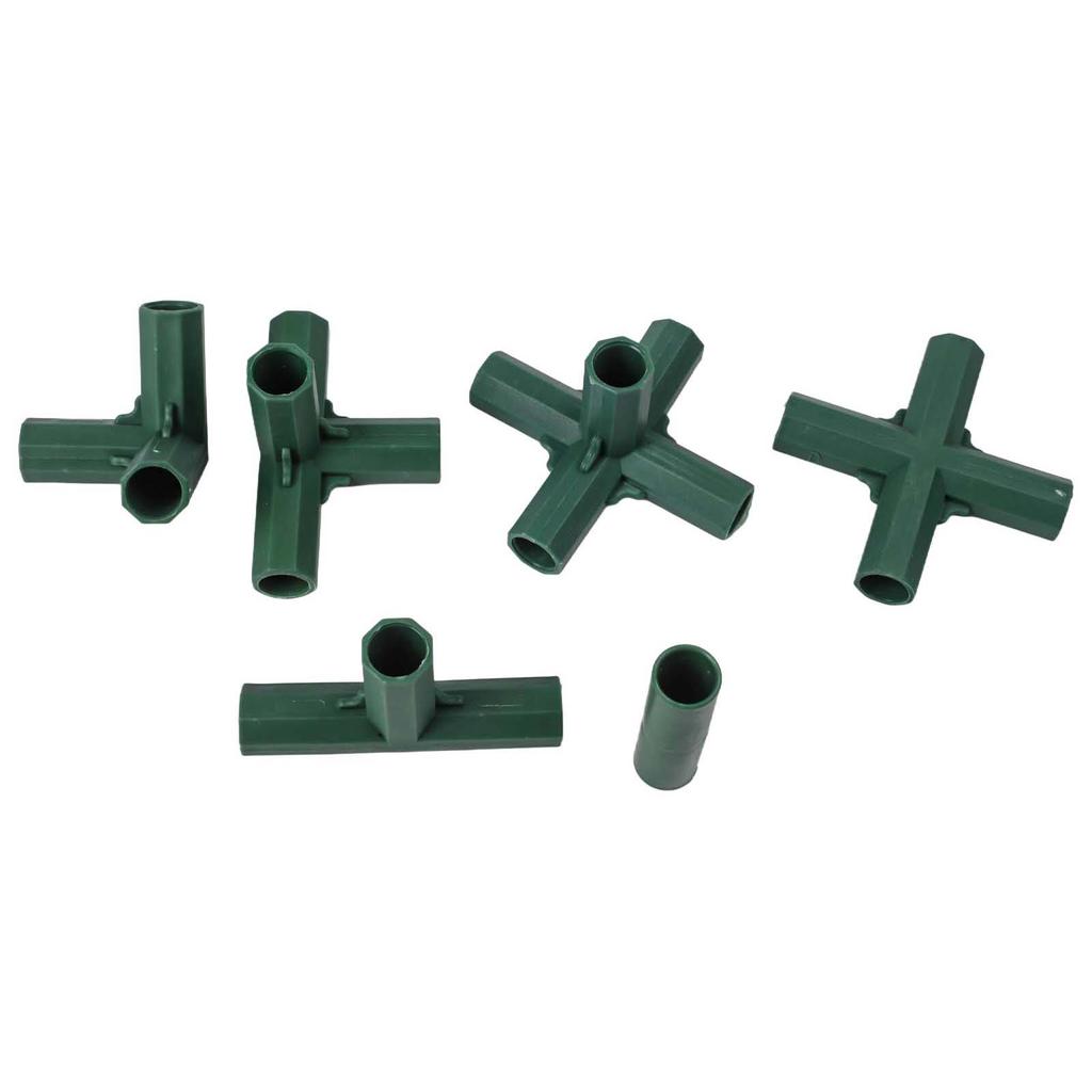 16mm Tube Connectors Garden Frame Connectors Weather Resistant 3-way Design 4-way Design 5-way Design Easy Installation