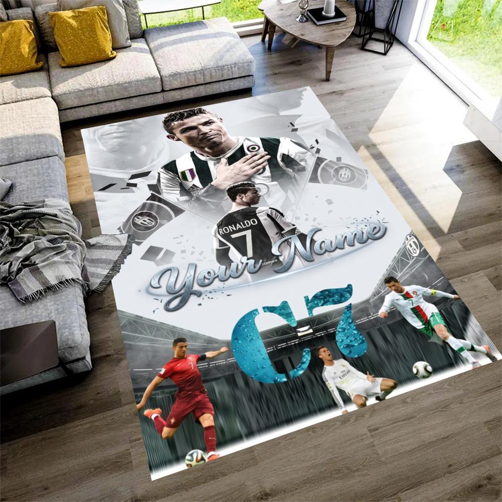Cristiano Ronaldo Carpet Perfect For Game Room Study Room Kitchen Entryway Antislip Rug Anime Office Decor Best For Christmas