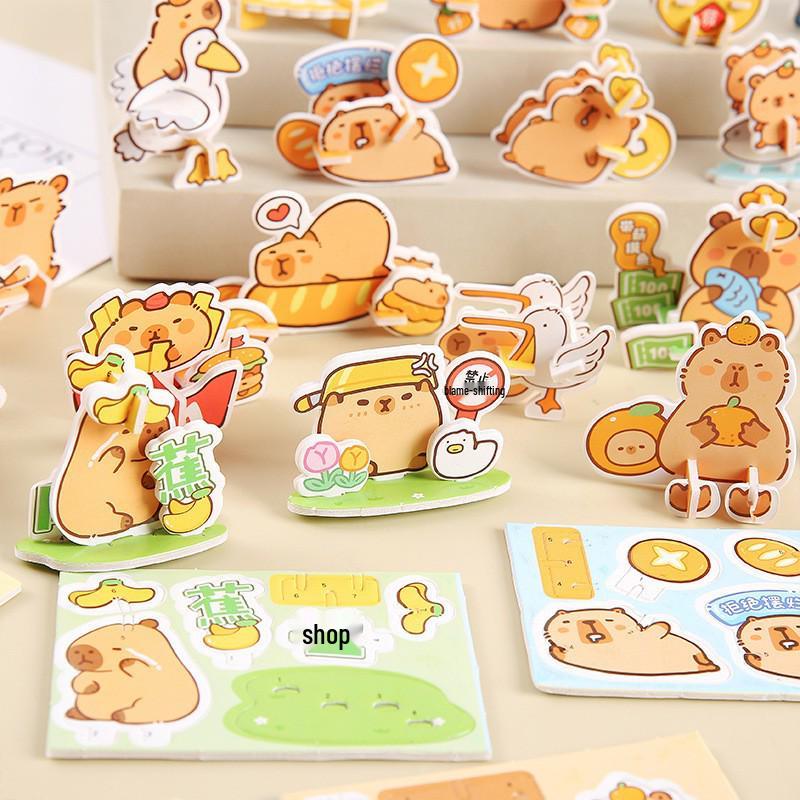 Children's 3D Capybara Puzzle Toy - Cute Cartoon Shape