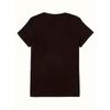 Womens Plus Size 70S Vintage Pattern Oversized T Shirt Black Stretchy Casual Round Neck Machine Washable Fashion Top