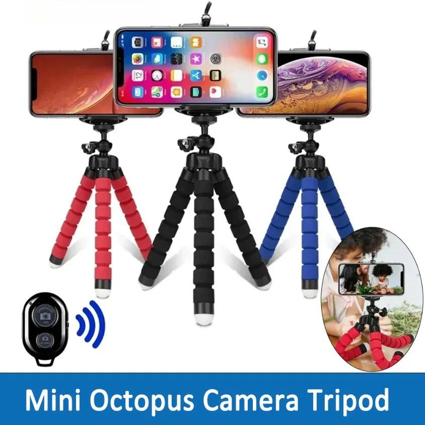 Compact octopus mini tripod with phone monopod and smartphone clip versatile mobile camera stand and camera support