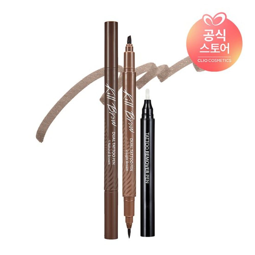 

Killbrow Dual Tattoo Pen Planning Set [Tattoo Pen 0.3gx2, Remover Pen 1.2g] 003 Gray Brown