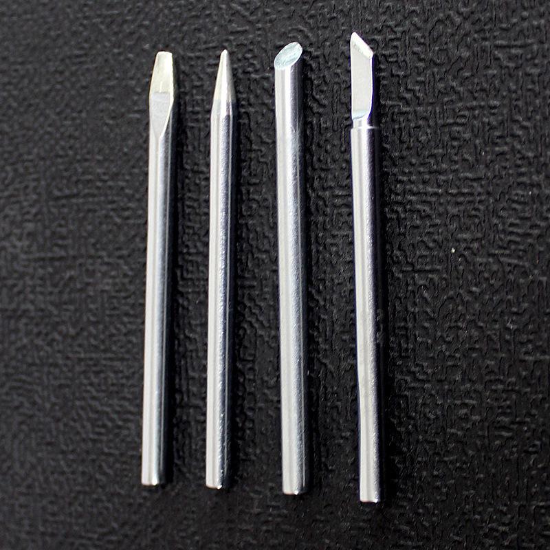 Ungewöhnliche externe Heizlötkolbenspitzen: Messer, Spitz, Hufeisen, Schlitz für 30W, 40W, 60W.