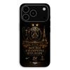Coque Pour iPhone 17 Pro Max PSG champions league 2 étoiles noir et dorée Maniacase