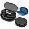 Boîtier de gouttière, Boîtier de pièce buccale, Boîtier de prothèse dentaire, Étui portable avec miroir et brosse de nettoyage, Étanche à la poussière, Compact, Lavable, Rangement propre, Voyage,