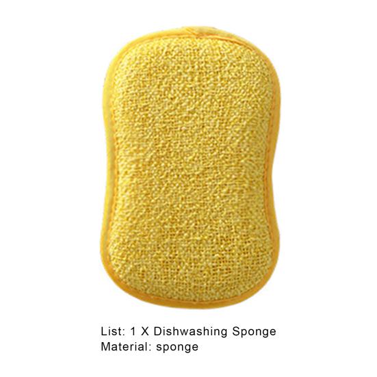 Dishwashing Sponge Double Sided Absorbent Oil-proof Reusable Breathable Multi-functional Thick Foam Rich Cleaning Sponge Kitchen Tool