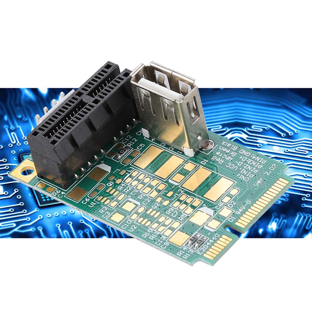 Mini PCI-E To PCI Express 1X Slot Adapter Riser Card Test PCI-E 4X8X16X