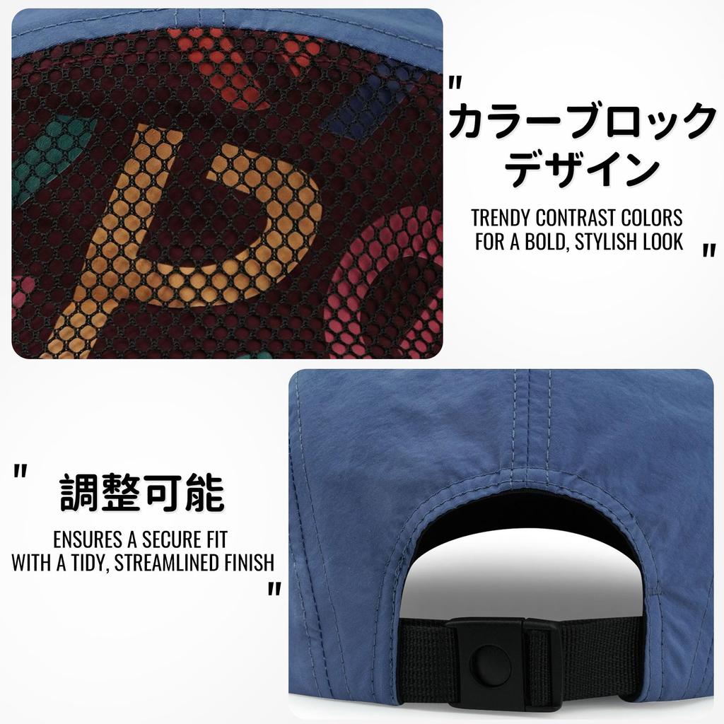 Clape Nylon Large Jet Baseball Running Fashionable Cap, Size, Adjustable, 5-Panel, Lightweight, Breathable, Quick-Drying, Water-Repellent, Cap,