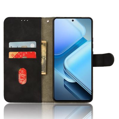 For Vivo iQOO Z9 Turbo 5G Case Wallet Leather Phone Cover Skin Feeling Texture