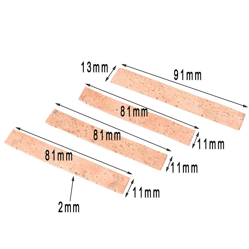 4Pcs Clarinet Cork Different Size Cork Sheets For Saxophones Musical Accessories