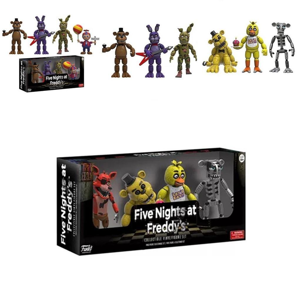 Nihai Koleksiyon İçin Çarpıcı 4 Adet Five Nights At Freddy's Pizza Simulator Aksiyon Figürü