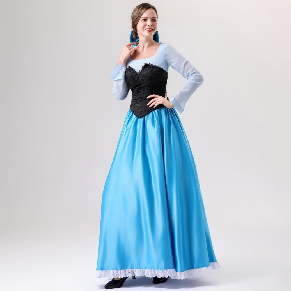 Elegant Polyester Ariel Mermaid Princess Dress For Women Perfect For Cosplay