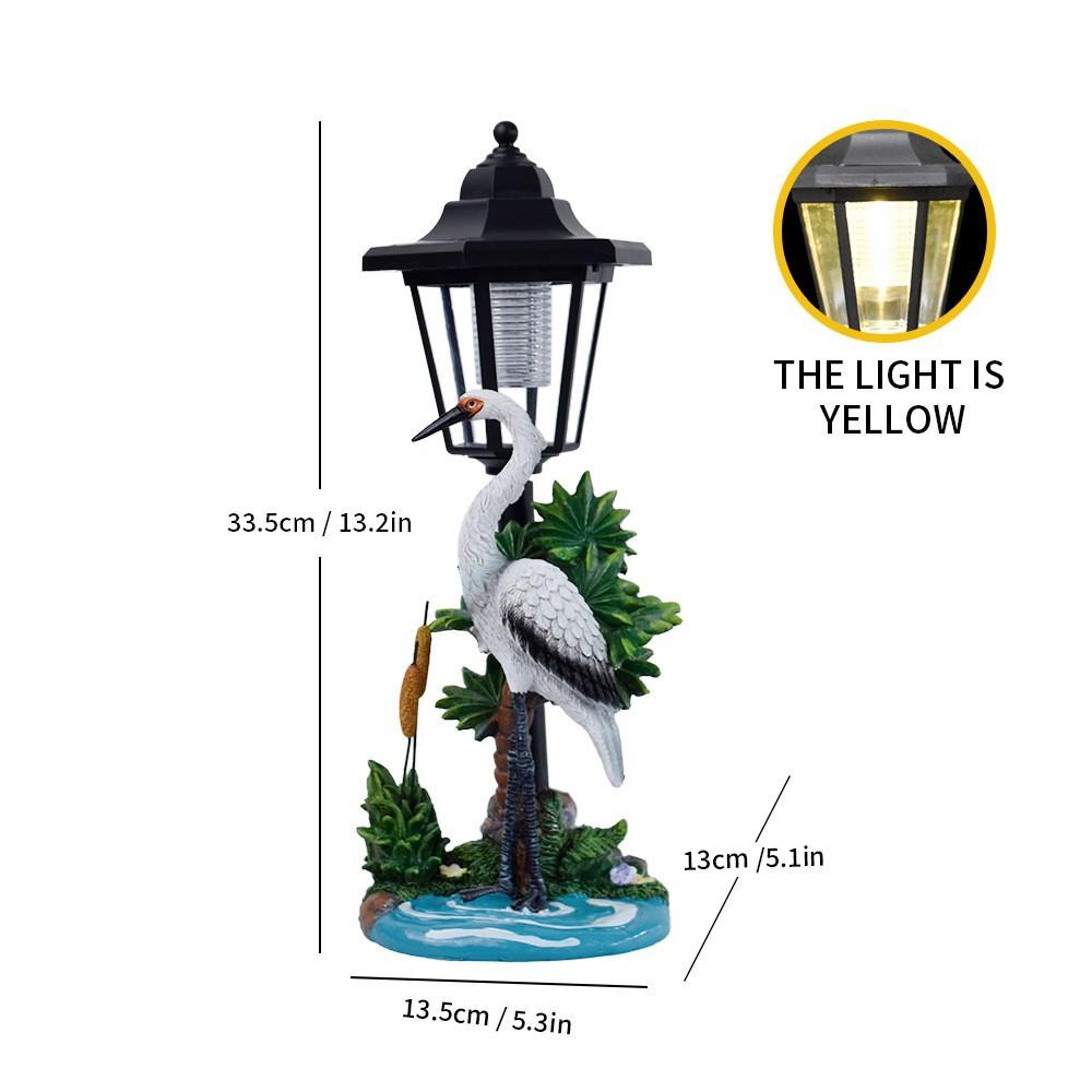 Solar Hexagonal Garden Light Animal Garden Ornament, Ranch Park Outdoor Flower Bed Decorative Light