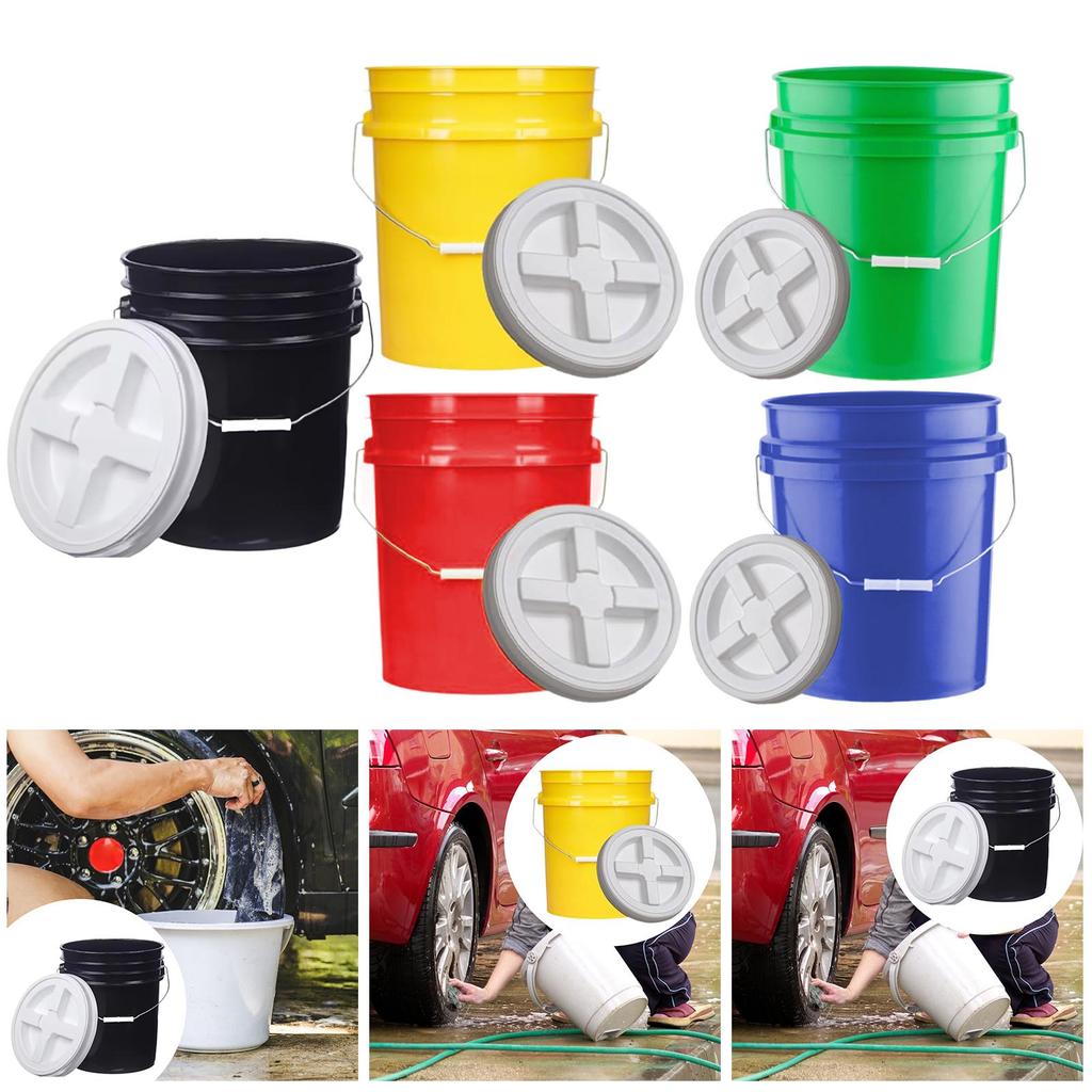 Bucket Pail Leakproof Food Storage Container for Gardening Household Camping