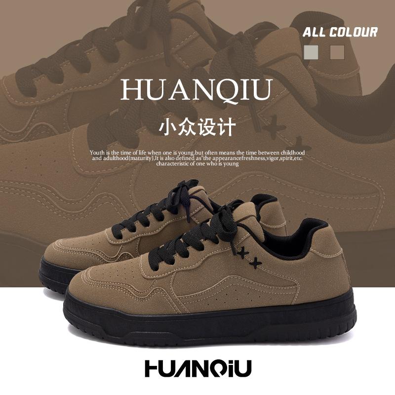Global Men's Shoes Platform Men's Fashion Versatile Breathable Retro Niche Shoes Low-top Casual Board Shoes ZHQ-ZL8881