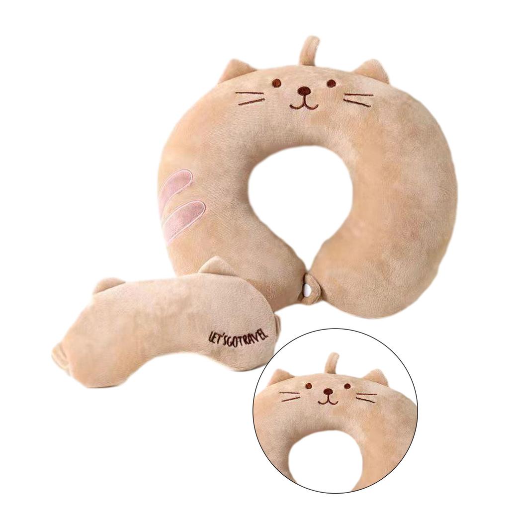 Soft and Supportive Travel Pillow for Kids and Adults Neck Support for Sleeping Traveling and Camping