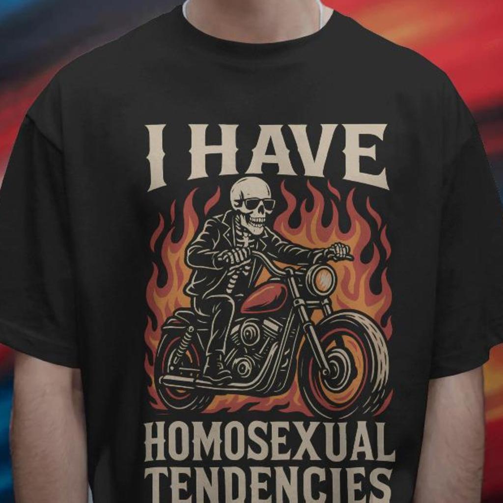 Comfort Colors Ich habe homosexuelle Tendenzen Shirt - Lustige Skelett-T-Shirts