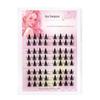 Naughty Elf Large Devil False Eyelashes: Natural, Thick, Segmented Clusters for a Barbie Comic Look - Perfect for Novices