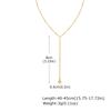 Stainless Steel Y Shape Jewelry Chain Woman Necklace Minimalist Personal Gold Color Fashion Jewelry for Girlfriend Mother's Day