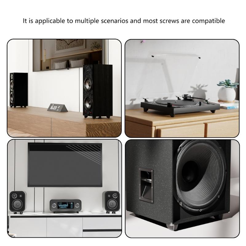 Durability Silicone Vibration Dampening Feet Pad For Speaker Stand Turntable Stability NonSlip Shock Absorption