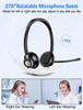 RIYO H361 Stereo Headset with Microphone, 3.5mm Type-C USB Connection, Noise Cancelling, Ambidextrous, Mute Function, Handheld Controller, Binaural