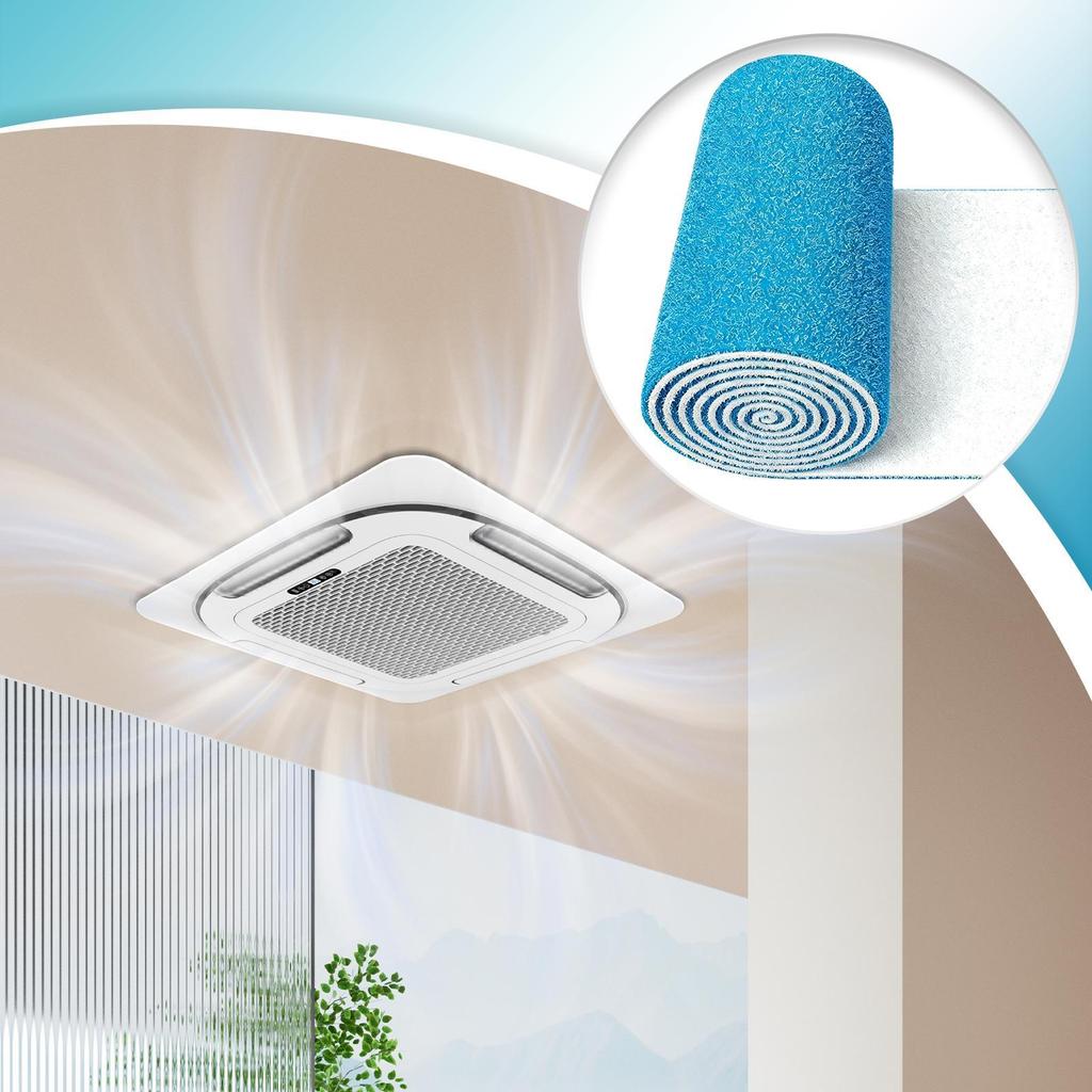 Filtres de Ventilation Découpables Anti-poussière Haute Efficacité Matériau de Filtre à Air pour Four CVC Domestique pour Chambre d'Appartement VR Bureau Sol