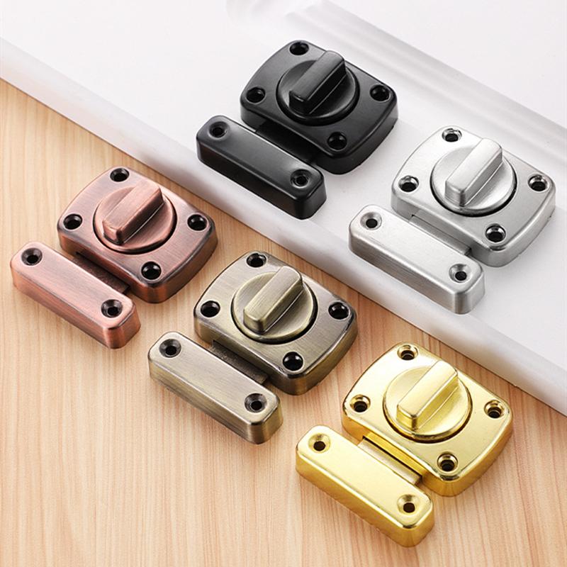 KK&FING Zinc Alloy Left and Right Door Latch Door Buckle Push-pull Door Thickened Surface Mounted Door Bolt Lock Buckle Hardware
