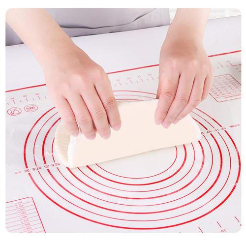 Cluoling Cooking Mat, 40x60cm, Large Size, Bread Kneading Mat, Pastry Mat, Baking Sheet for Kitchen, with Graduations, Heat Resistant, Non-Slip