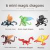 Plastic Monster Western Flying Dragon Children Animal Model Cake Topper For Kids Party Decor