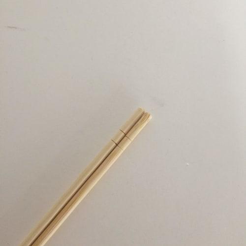 Yamato Bussan Disposable Bamboo Chopsticks, Round, Fully Sealed, with Toothpicks, Approx. 20cm Long X 5mm Diameter, Individually Wrapped for Hygiene,