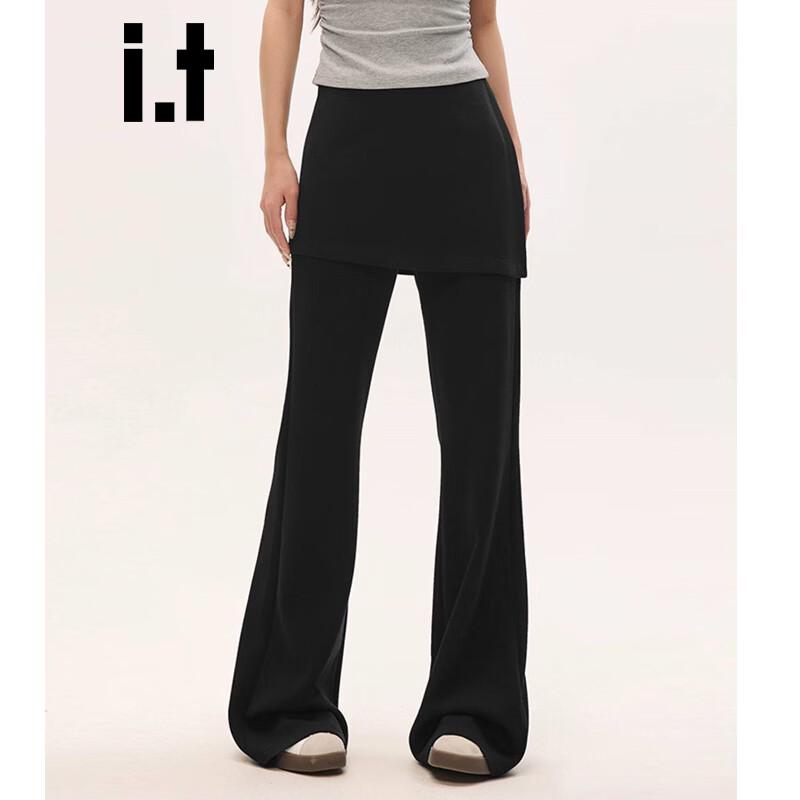 :CHOCOOLATE High-Waist Micro-Flare Casual Pants
