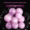 Kunzite Round Beads DIY Handmade Purple Bracelet with Cat's Eye Effect