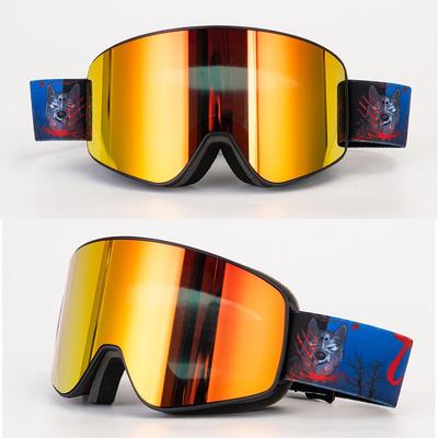 HD-Spiegel-Skibrille, doppelschichtig, UV400, beschlagfrei, für Schnee, Snowboard, Skimaske