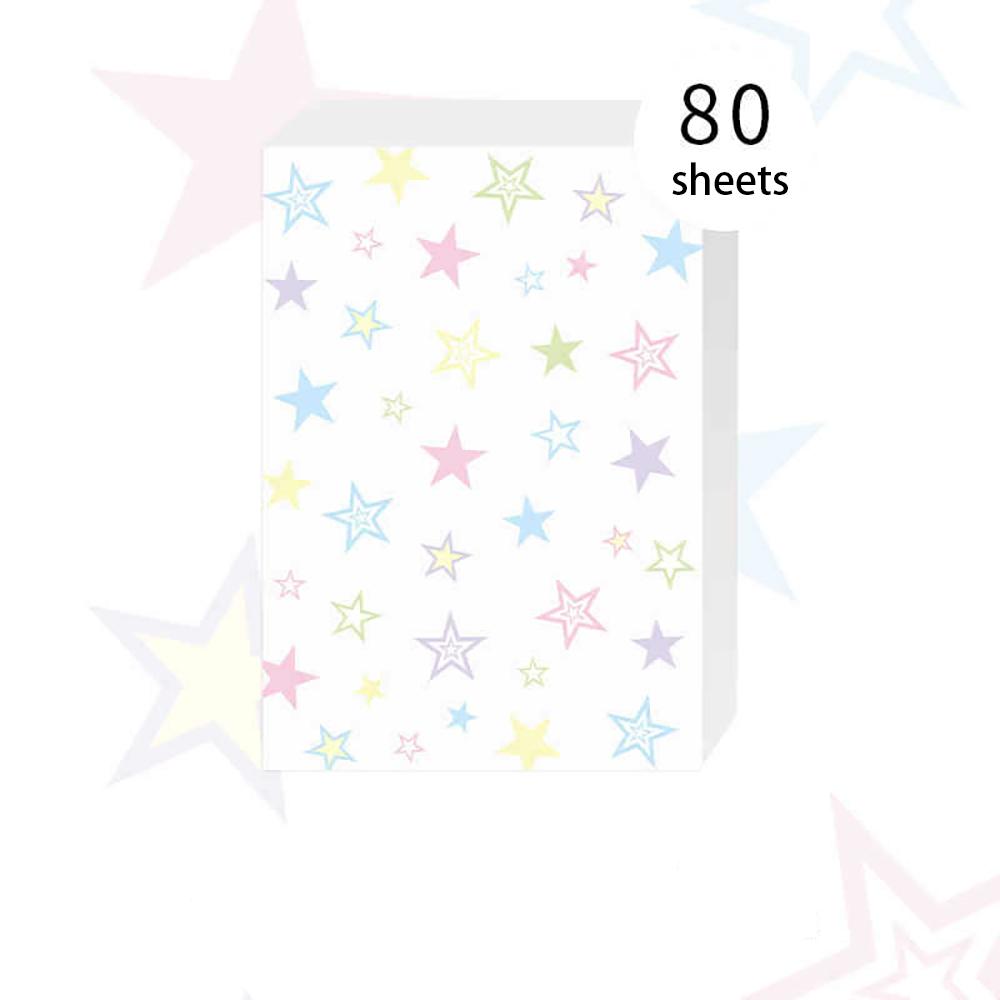 

80 sheets of Rainbow Rhythm Korean style minimalist notebook with decorative background paper compatible with M5 inner pages белый