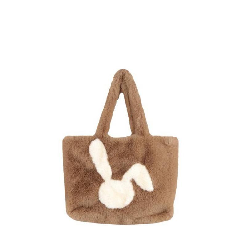 New Autumn and Winter Plush Bag Tote Bag Shoulder Large Capacity Commuter Fashion Women's Plush Bag