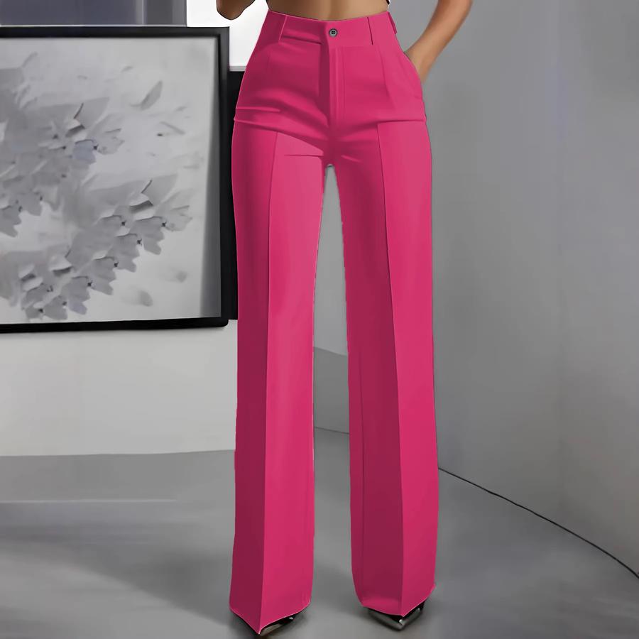 Women's Fashion Casual Wide-Leg Straight-Cut Suit - New Style High Waist Draped Style Versatile Overalls