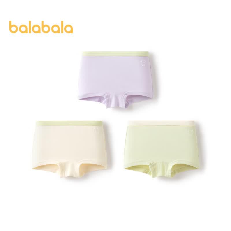 Balabala Girls' Cotton Underwear 3-Pack