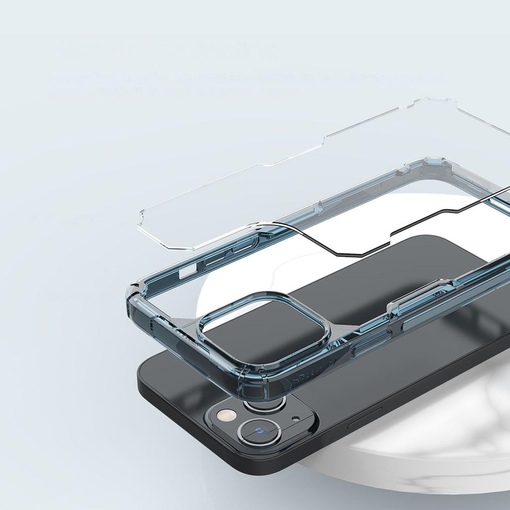 Nillkin Nature Pro Rugged Case for iPhone 14 - Blue Protective Cover