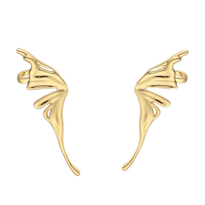 

HECHENG.Smooth Metal Bowknot Heart Earrings For Women Zircon Senior Sense Sweet Korean Design