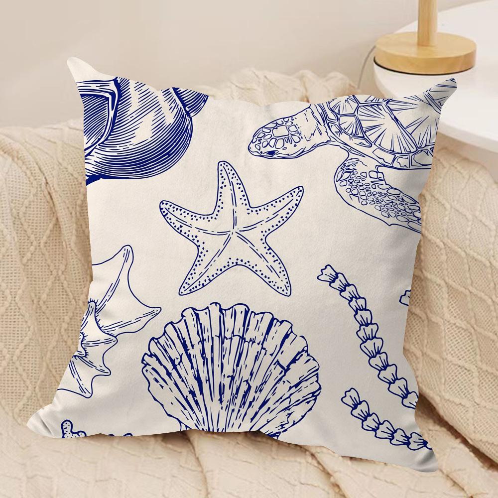 Oean Animals Cushion Cover Silky Short Plush Double-Sided Printed Pillow Case for Sofa All Seasons Home Decor Gift