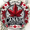 High Definition Metal Tin Sign Canada Since Maple Leaf Patriotic Round Wall Art Decor for Home and Holiday Decoration
