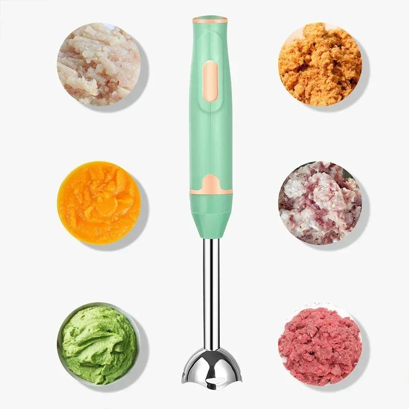 Immersion Hand Stick Blender Electric Food Vegetable Grinder Handheld Stick Mixer for Smoothies Sauces Baby Food Soups