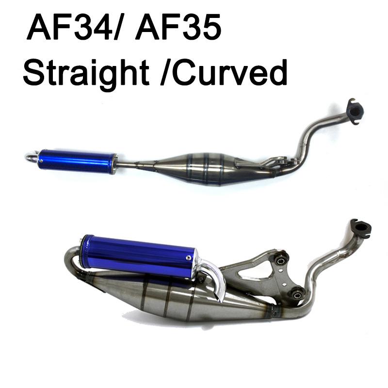 Exhaust System Muffler Pipe Scooter Moped For Honda DIO50 ZX50 AF34 AF35 Moped 50cc 2-Stroke Scooters Exhaust Pipe