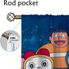 Doraemon Zasłona Zaciemniająca do Pokoju 2 Panele Zasłony Wnętrza Domu Tiul do Sypialni Dekoracja Halloween Przegroda Żaluzje Salon