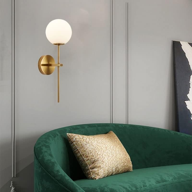 Wall Sconces Set of 2 Led Bulb Remote Wall Lighting,no Wired fixtures Easy Installation (Color : Gold)